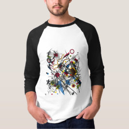 Wassily Kandinsky 3/4スリーブメンズラグランTシャツ Tシャツ