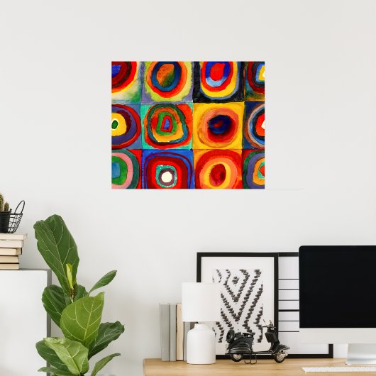 Wassily Kandinsky circles ポスター (ホームオフィス)
