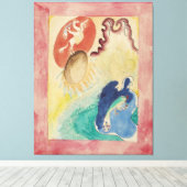 Wassily Kandinsky - Design for the cover of the al キャンバスプリント (インサイチュ (ウッドフロア))