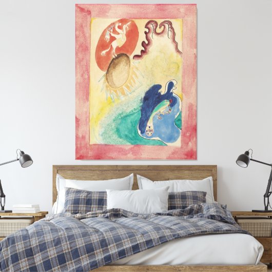 Wassily Kandinsky - Design for the cover of the al キャンバスプリント (インサイチュ (寝室))