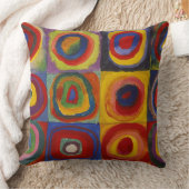 Wassily Kandinsky-Farbstudie Quadrate クッション (ブランケット)