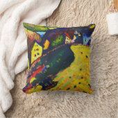 Wassily Kandinsky Houses at Murnau表現主義 クッション (ブランケット)