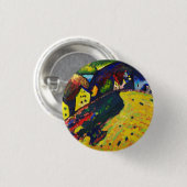 Wassily Kandinsky Houses at Murnau表現主義 缶バッジ (正面&裏面)