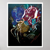 Wassily Kandinsky - Movement One Abstract Art ポスター (正面)