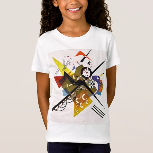 Wassily Kandinsky  On White II Tシャツ (正面)