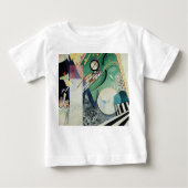 Wassily Kandinsky Open Green ベビーTシャツ (正面)