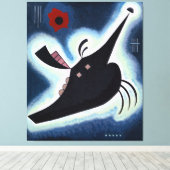 Wassily Kandinsky - Pointed Black. キャンバスプリント (インサイチュ (ウッドフロア))