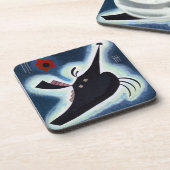 Wassily Kandinsky - Pointed Black, コースター (左側)