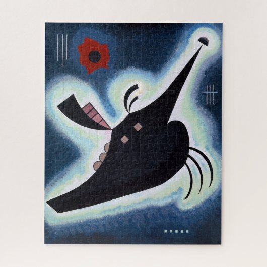 Wassily Kandinsky - Pointed Black. ジグソーパズル (縦)