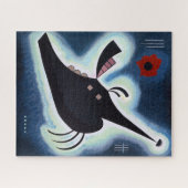 Wassily Kandinsky - Pointed Black. ジグソーパズル (横)