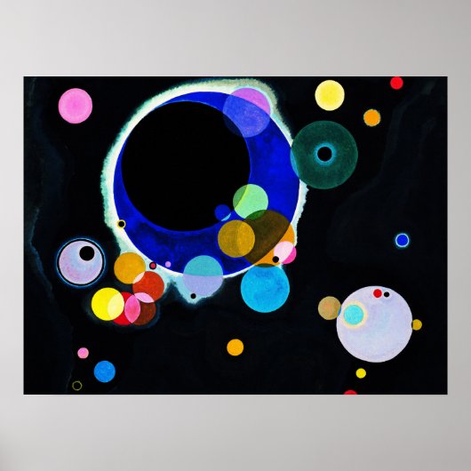 Wassily Kandinsky - Several Circles ポスター (正面)