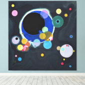 Wassily Kandinsky - Several Circles (1926) キャンバスプリント (インサイチュ (ウッドフロア))