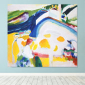 Wassily Kandinsky - The cow (1910) キャンバスプリント (インサイチュ (ウッドフロア))