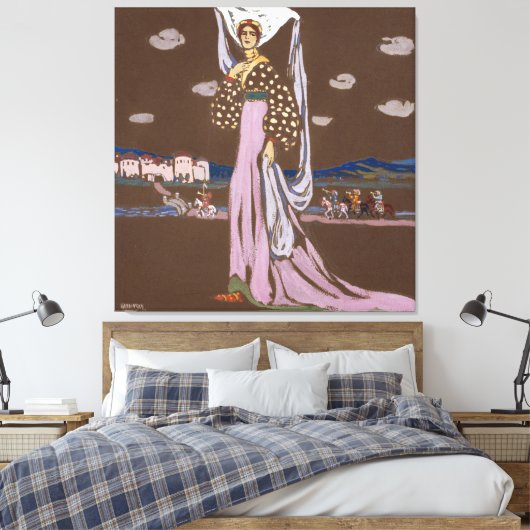 Wassily Kandinsky - The Night (Walking Lady) キャンバスプリント (インサイチュ (寝室))