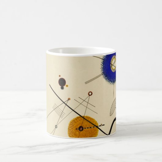 Wassily Kandinsky - Three Free Circles コーヒーマグカップ (中央)