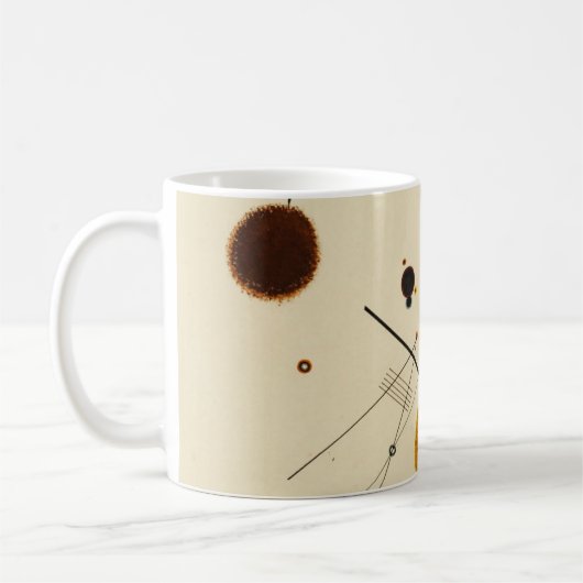 Wassily Kandinsky - Three Free Circles コーヒーマグカップ (左)
