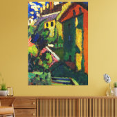 Wassily Kandinsky - Treppe zum Schloss (Murnau) キャンバスプリント (インサイチュ (リビング))