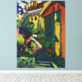 Wassily Kandinsky - Treppe zum Schloss (Murnau) キャンバスプリント (インサイチュ (ウッドフロア))