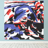 Wassily Kandinsky - Two Women in a Moonlit Land キャンバスプリント (インサイチュ (ウッドフロア))