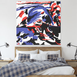 Wassily Kandinsky - Two Women in a Moonlit Land キャンバスプリント