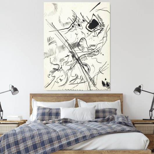 Wassily Kandinsky - Untitled  キャンバスプリント (インサイチュ (寝室))