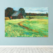 Wassily Kandinsky - Vasilevskoë – Barn With Pony  キャンバスプリント (インサイチュ (ウッドフロア))