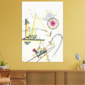 Wassily Kandinsky - Zartes Gemüt  キャンバスプリント (インサイチュ (リビング))