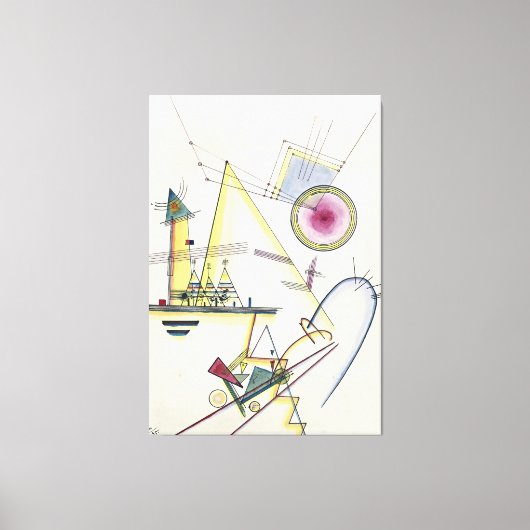 Wassily Kandinsky - Zartes Gemüt  キャンバスプリント (正面)