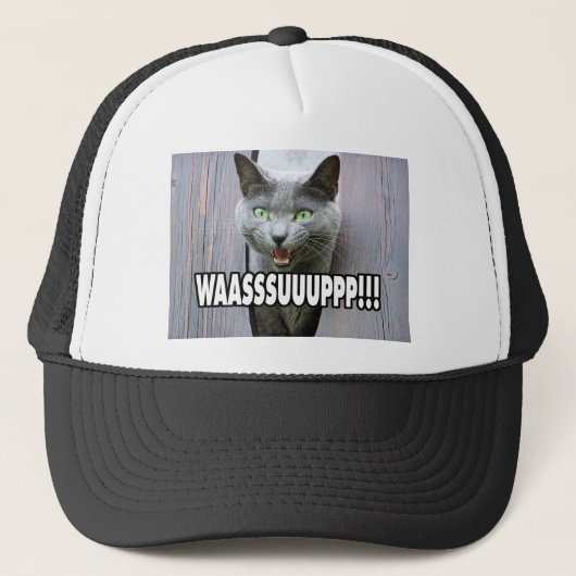WASSUP - Catミーム キャップ (正面)