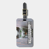 WASSUP - Catミーム ラゲッジタグ (正面縦)