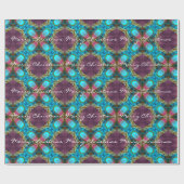 Wasterfallのクリスマスのモダンの優雅 ラッピングペーパー (フラット)