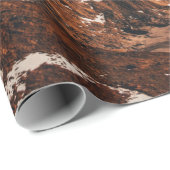 WATを横切る茶色の山の風景写真 ラッピングペーパー (ロールコーナー)