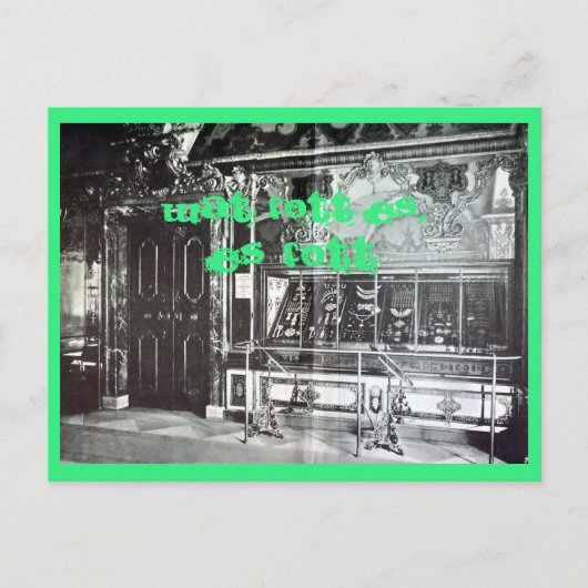 Wat fott es, es fott Grünes Gewölbe Dresden green ポストカード (正面)