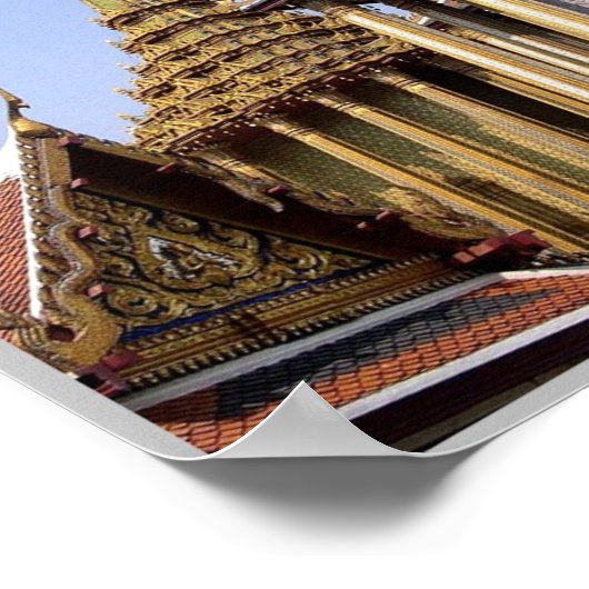 Wat Phra Kaew – 聖仏寺 – タイ ポスター (角)