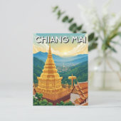 Wat Phrathat Doi Suthep Chiang Mai Thailand ポストカード (スタンド正面)