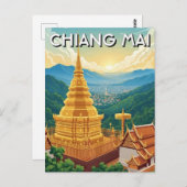 Wat Phrathat Doi Suthep Chiang Mai Thailand ポストカード (正面/裏面)