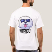 WATAMOFU Pop‑Art Bichon Frise T-Shirt Tシャツ (裏面)