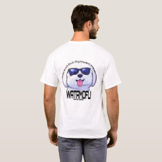 WATAMOFU Pop‑Art Bichon Frise T-Shirt Tシャツ
