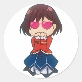 WataOshiの可愛いチビ（小さくかわいく書いた感じ）レイテイラー | IFTV ラウンドシール
