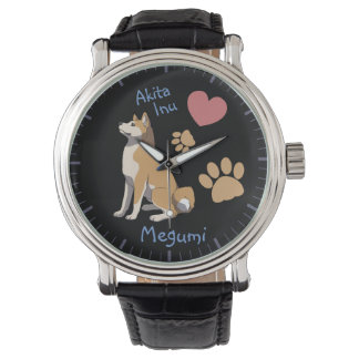 Watch Akita Inu Herren Armbanduhr 腕時計