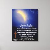 WATCH FOR JESUS RETURN  キャンバスプリント (正面)