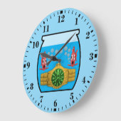 Watch in fish bowl ラージ壁時計 (傾斜)