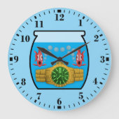 Watch in fish bowl ラージ壁時計 (正面)
