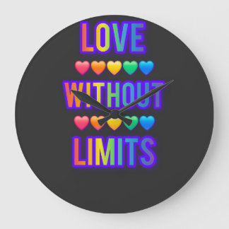 Watch love ❤️ without limits .Valentines day 💕 ラージ壁時計
