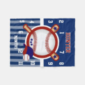 Watch Me Growベビーブランケット – スポーツ野球⚾ フリースブランケット (正面(横))