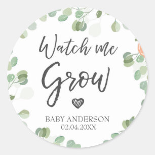 Watch Me grow Plant Friends Shower Plantフローラ ラウンドシール