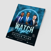 Watch Night New Year's Eve Church Service Flyer チラシ