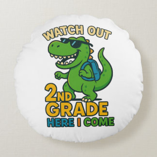 Watch Out 2nd Grade Here I Come T-Shirt  ラウンドクッション