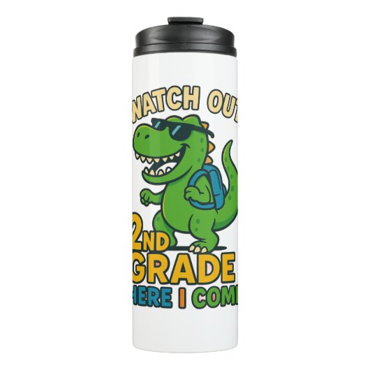 Watch Out 2nd Grade Here I Come Travel Mug タンブラー (正面)