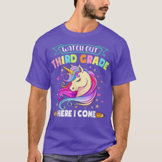 Watch Out 3rd Grade Here I Come Cute Back To Schoo Tシャツ
